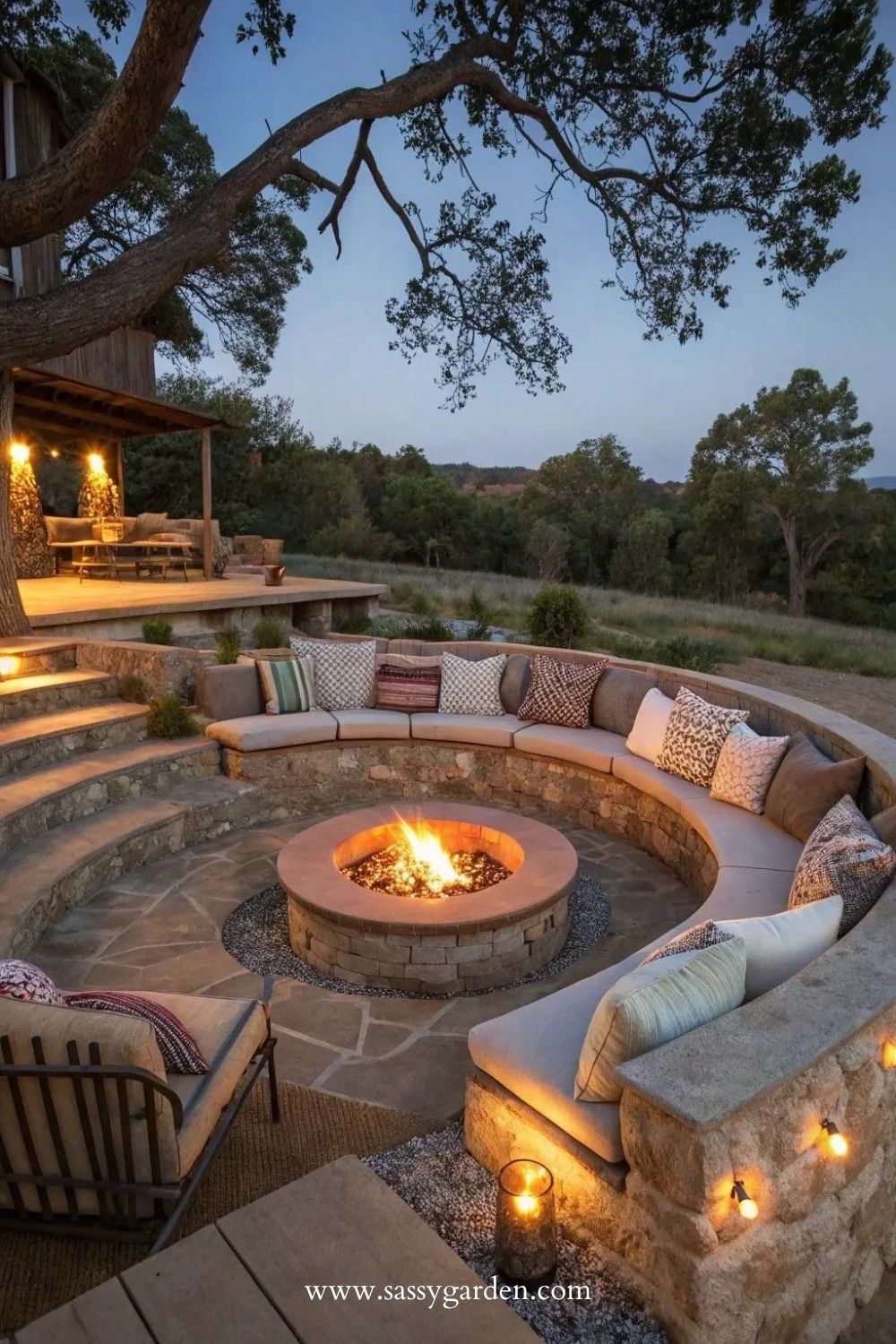 6 Sunken Fire Pit and Seating Ideas for Cozy Nights